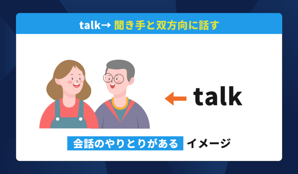 talk｜聞き手と双方向に話す